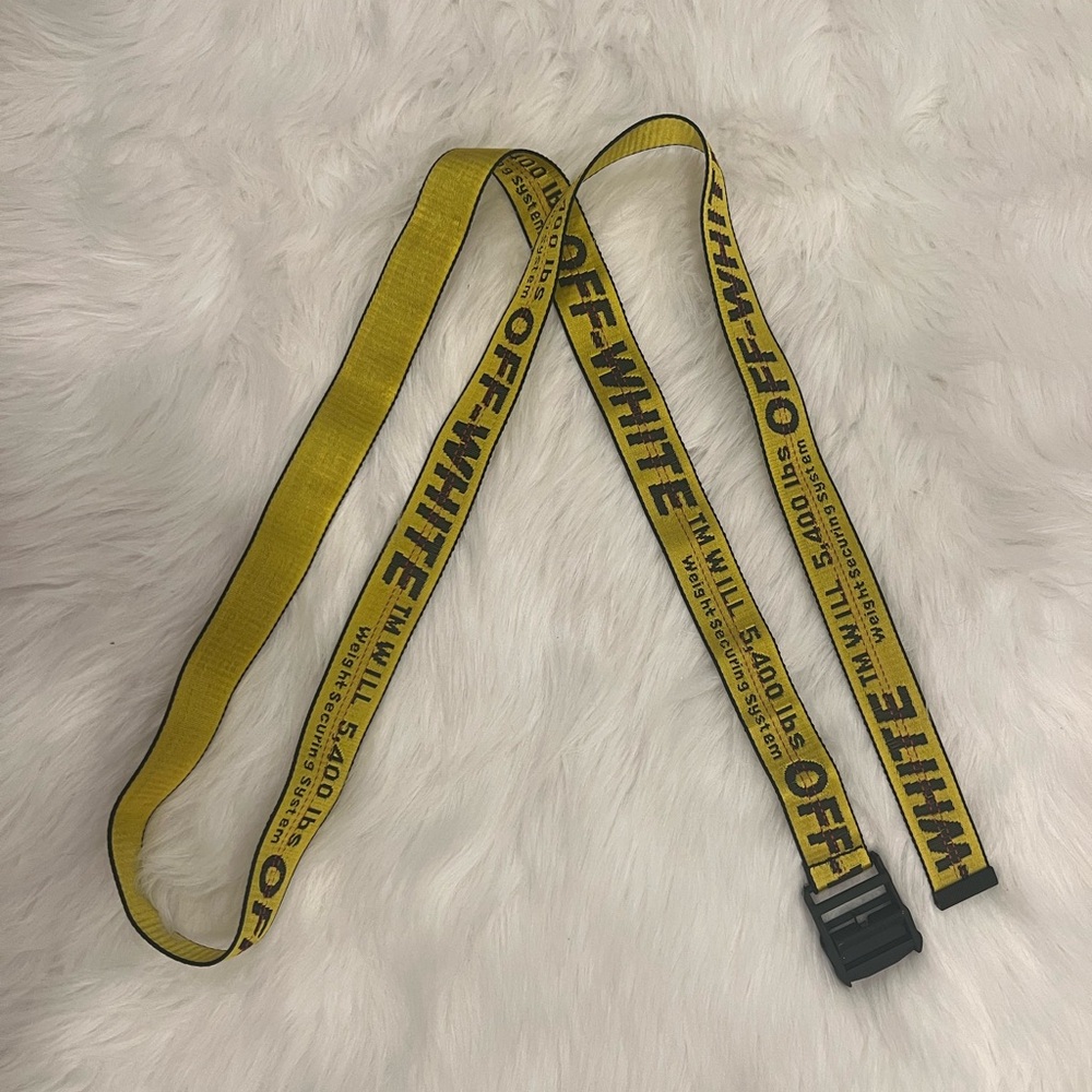 Off-White Bold Yellow Belt